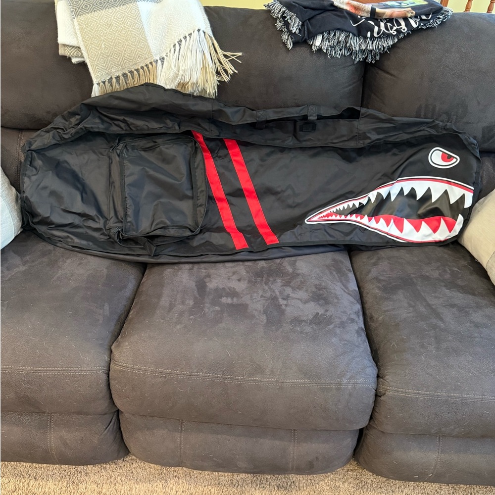Black and Red Shark Design Bag